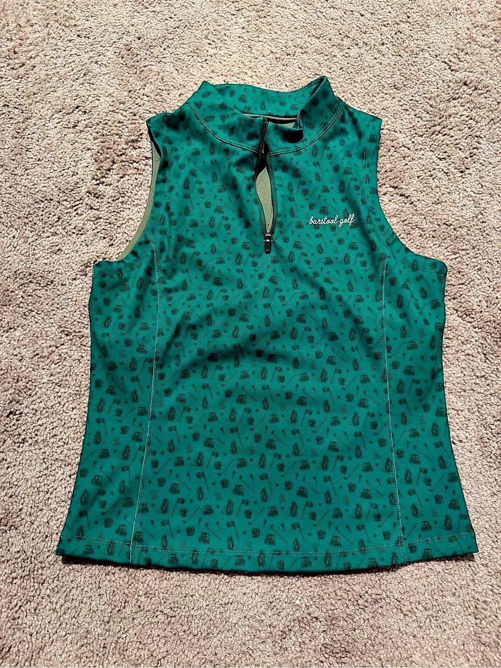 Barstool Golf Women's Golf Tank Top in Green Size Large